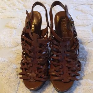Ralph Lauren woven Sandals with 5” heel